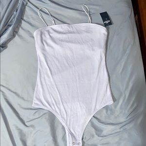 Light blue body suit